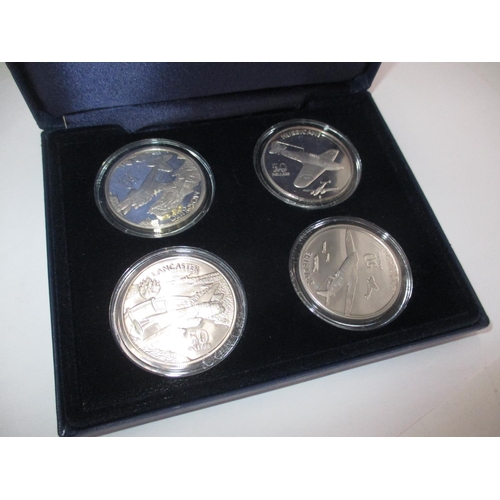 495 - 1991 Marshall Islands 4 x $50 Silver Coins Legends of The Royal Air Force