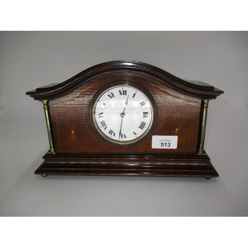 513 - Edwardian Inlaid Mahogany Case Clock