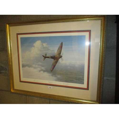 578 - Gerald Coulson Signed Print The Magic of Flight, also Signed by Alex Henshaw, 160/500