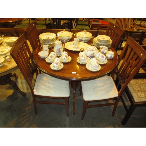 593 - Mahogany 6 Piece Dining Room Suite