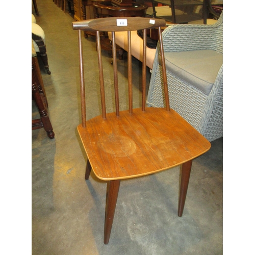 616 - Mobler Denmark Teak Stick Back Chair