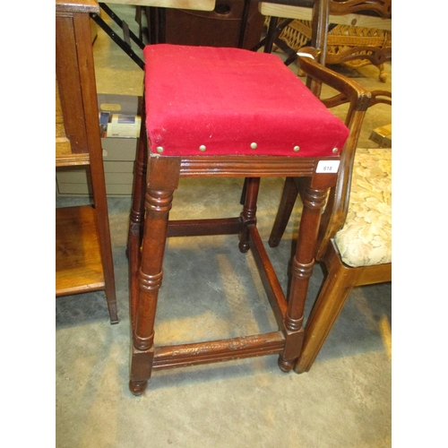 618 - Victorian Tall Desk Stool