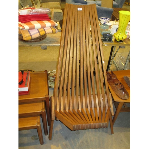 627 - Ornate Teak Folding Chair