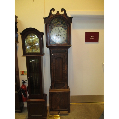 643 - James Cameron Dundee 8 Day Mahogany Longcase Clock