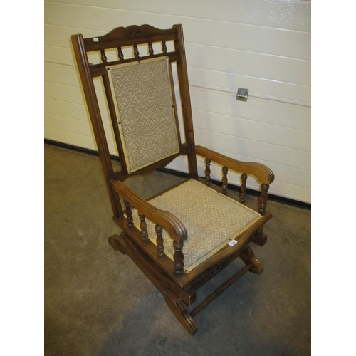 647 - Victorian American Rocking Chair