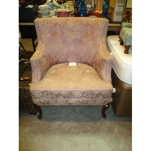 654 - Deep Buttoned Occasional Chair