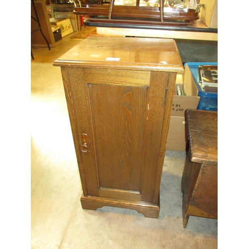 668 - Late Victorian Ash Bedside Cabinet