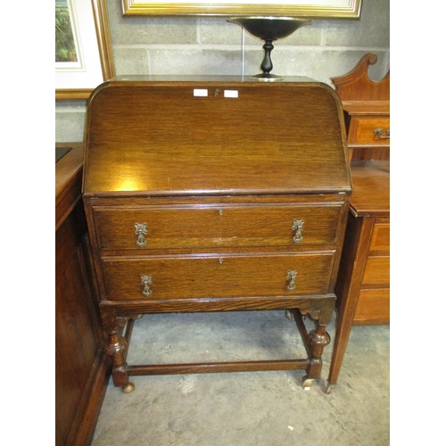 715 - 1920's Oak Bureau, 74cm