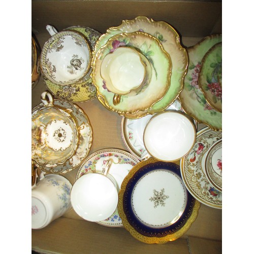 219 - Box of Cabinet Cups and Saucers etc