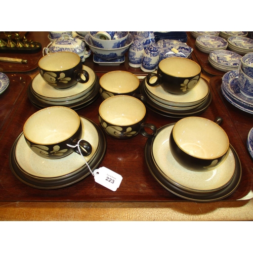 223 - Denby 18 Piece Coffee Set