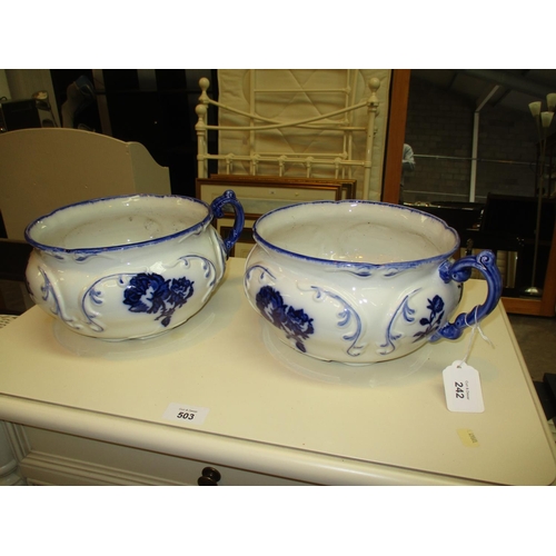 242 - Pair of Blakeney Chamber Pots