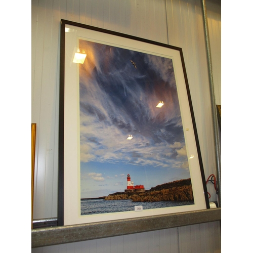 253 - Eddie Sanderson Signed Photograph of a Lighthouse