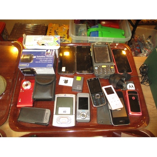40 - Various Mobile Phones etc