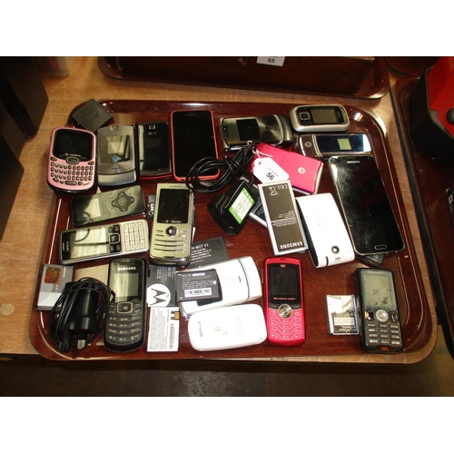 56 - Various Mobiles Phones etc