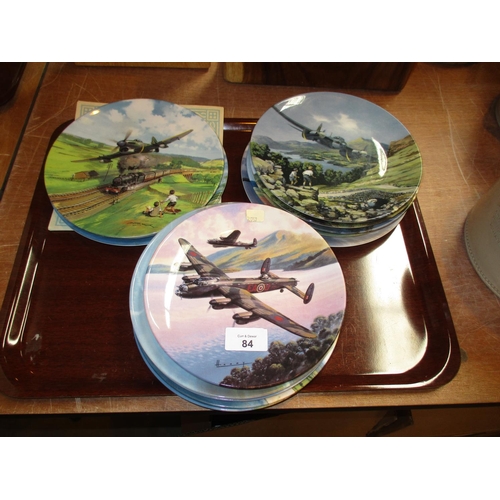 84 - Collection of 13 WWII Aircraft Printed Plates