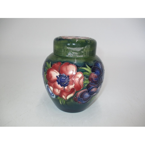 271 - Moorcroft Pottery Ginger Jar with Queen Mary Label, 14cm