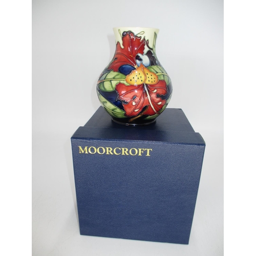 273 - Moorcroft Pottery Vase, 16cm, with box