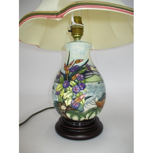 278 - Moorcroft Pottery Table Lamp with Shade