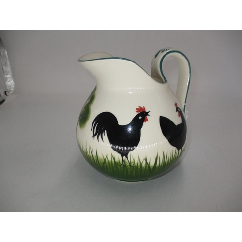 296 - Griselda Hill Wemyss Cockerel Jug, 18cm