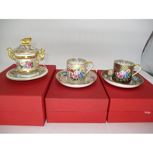 304 - Spode Regency White Cup and Cover and Coffee Can, along with a Regency Coffee Can, all with boxes