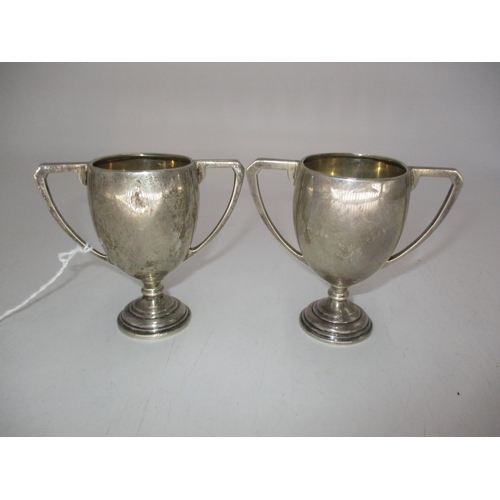 318 - Two Small Mappin & Webb Silver Trophies, Sheffield 1932/33, 132.67g