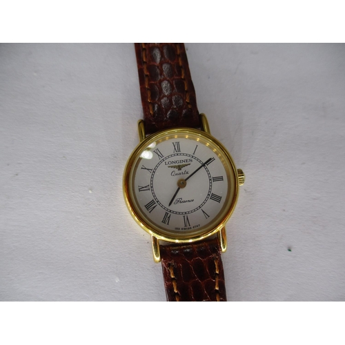 345 - Longines Presence Ladies Wristwatch in Original Fitted Box