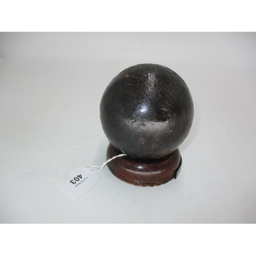 403 - Large Cannon Ball, approx 9cm