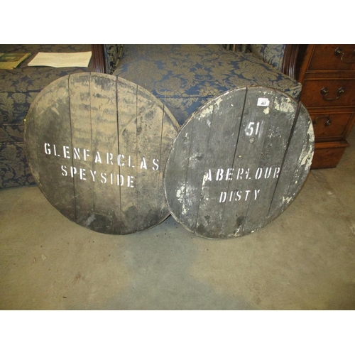 407 - Aberlour and Glenfarclas Barrel Tops