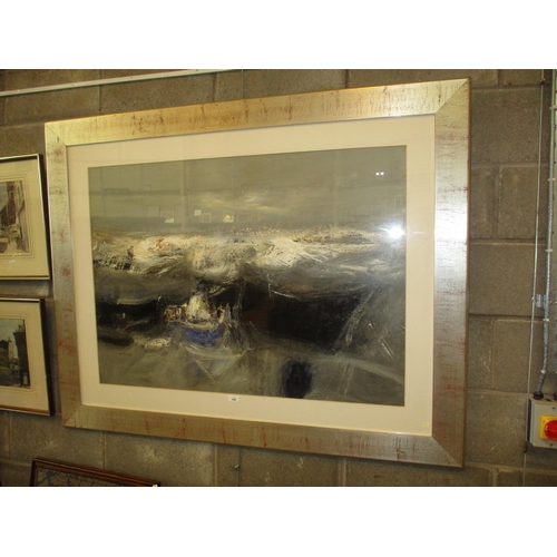 446 - Nael Hanna (Scottish Iraqi Born 1959) Oil Painting, West Coast Fishing Boat, 79x109cm, ARR