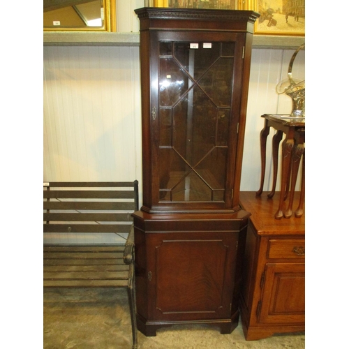 472 - Mahogany Corner Cabinet