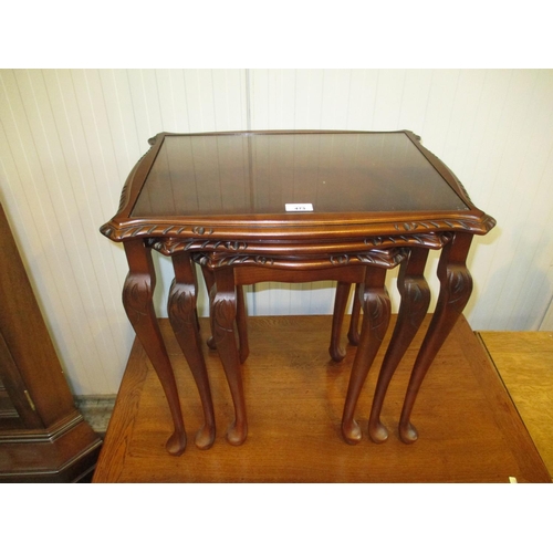 473 - Mahogany Nest of 3 Tables