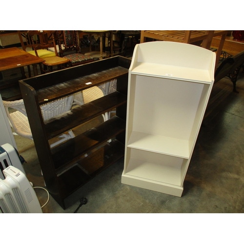 496 - Two Sets of Bookshelves, 76 and 46cm