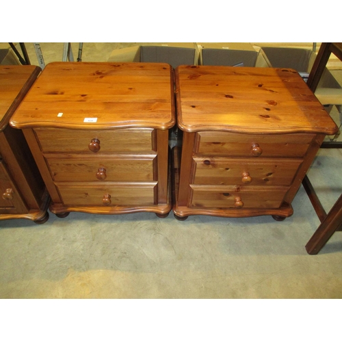 520 - Pair of Pine Bedside Chests