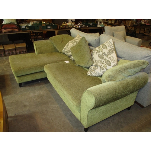 523 - Modern Corner Settee with Loose Cushion Back