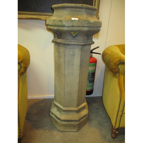 529 - Victorian Chimney Pot having Love Heart Pierced Top, 105cm