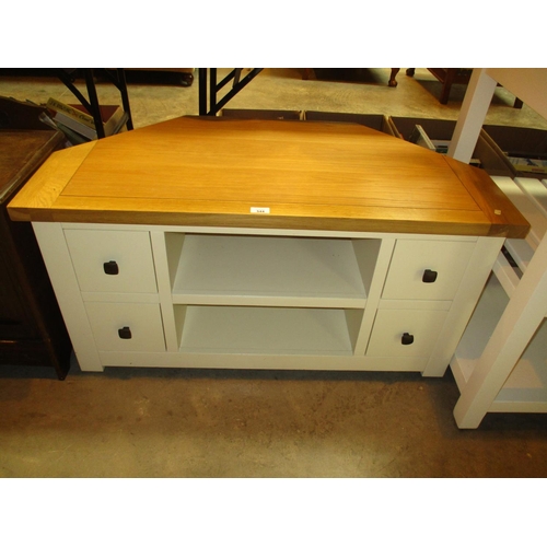 544 - Part Painted TV Unit, 105cm