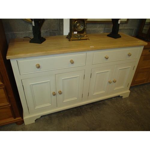 590 - Neptune Oak Top and Painted Base Dresser, 153cm