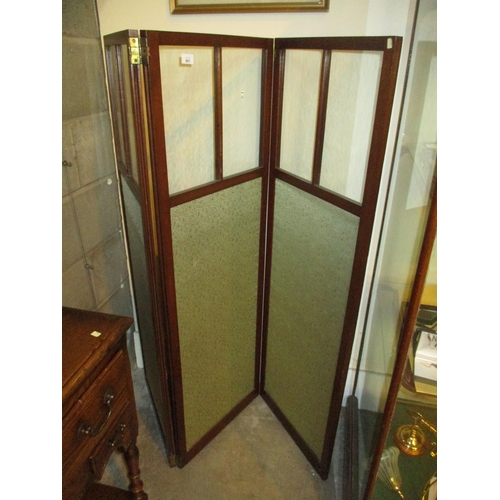 601 - 1920's Mahogany 3 Fold Dressing Screen