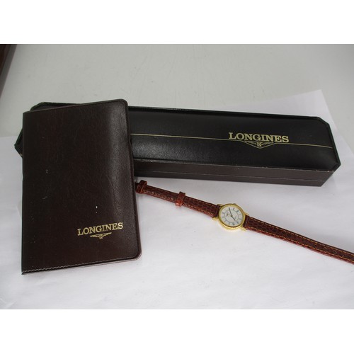 345 - Longines Presence Ladies Wristwatch in Original Fitted Box