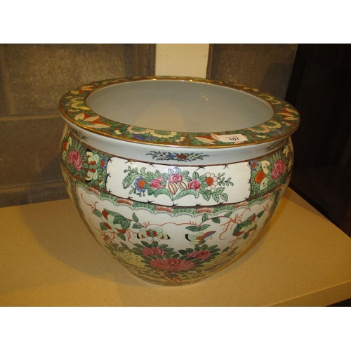 107 - Large Chinese Porcelain Jardinière, 36cm high, 43cm diameter