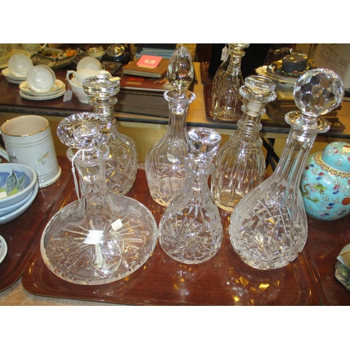 11 - Crystal Ships Decanter and 5 Others