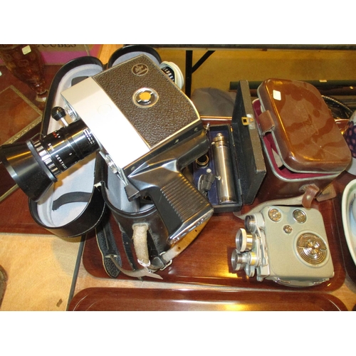 15 - Eumig and Bolex Paillard Cine Cameras and a Doctors Instrument