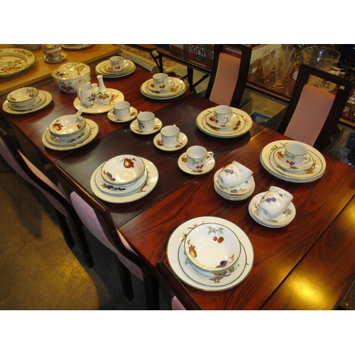 150 - Royal Worcester Evesham Vale Dinner Service, 63 pieces