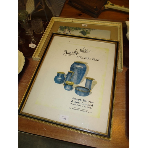 186 - Denby Ware Electric Blue Advert