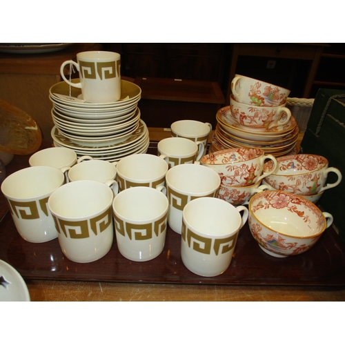 192 - Susie Cooper Old Gold 34 Piece Coffee Set and a Victorian 21 Piece Tea Set