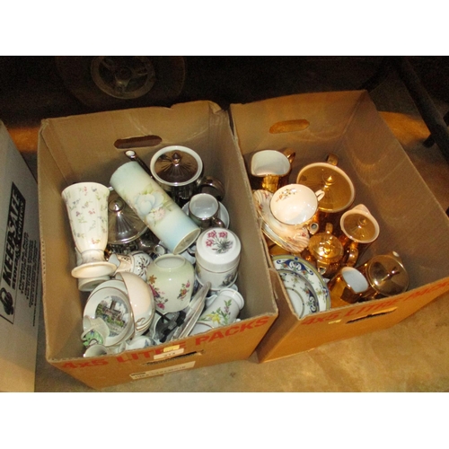 214 - Two Boxes of Royal Worcester and Other Ceramics