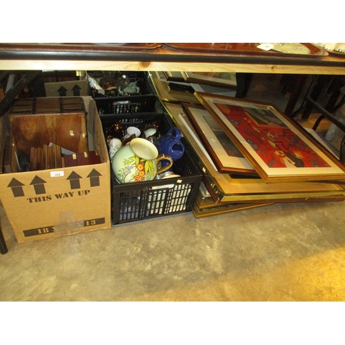 222 - Large Quantity of Pictures and Box of Collectables including Carltonware