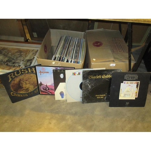 274 - Two Boxes of Records including Led Zeppelin, Black Sabbath, Kansas, Rush, Magnum