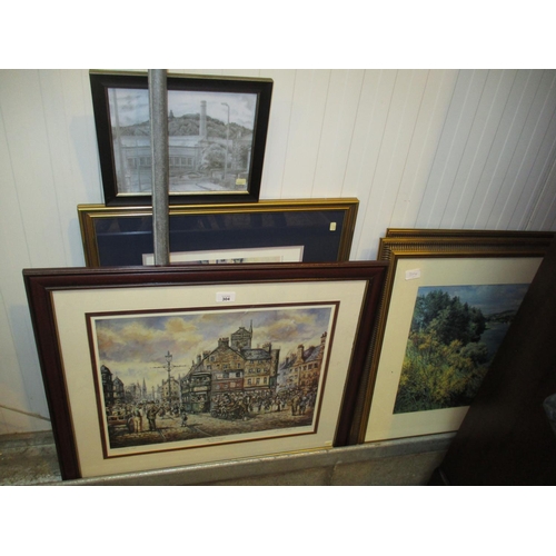 304 - Eddie Lange and John Stoa Signed Prints, 2 McIntosh Patrick Prints and a Small Print