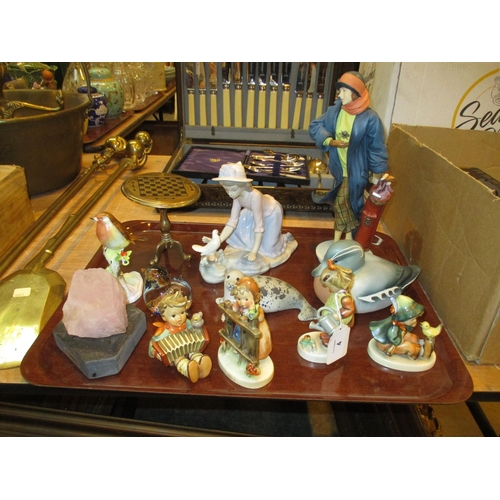 4 - Four Hummel Figures, Nao, Royal Doulton and Other Items